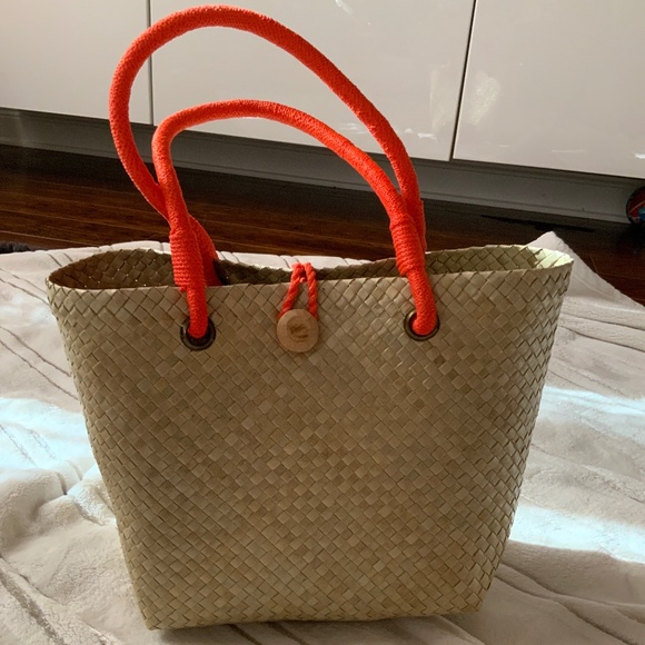 Cute Mini Straw Banig Tote Bag NEW! - Picture 1 of 6
